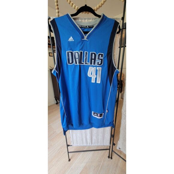 New with tags XL NBA jersey Adidas blue Dallas Mavericks Dirk